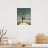 The Boy & His Key | Surreal Storybook Poster (Küche)