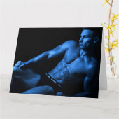 The Boy in Blue Hot Typ Grußkarte Karte (Gelbe Blume)