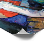 The Boy in the Red Vest, Cezanne Poster (Ecke)