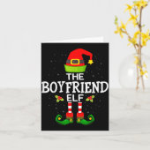 The Boyfriend Elf Christmas Family Matching Pajama Karte (Gelbe Blume)