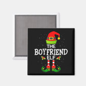 The Boyfriend Elf Christmas Family Matching Pajama Magnet (Vorderseite/Rückseite)