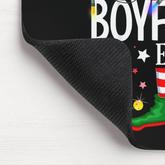 The Boyfriend Elf Christmas Family Pajama Party Mousepad (Ecke)