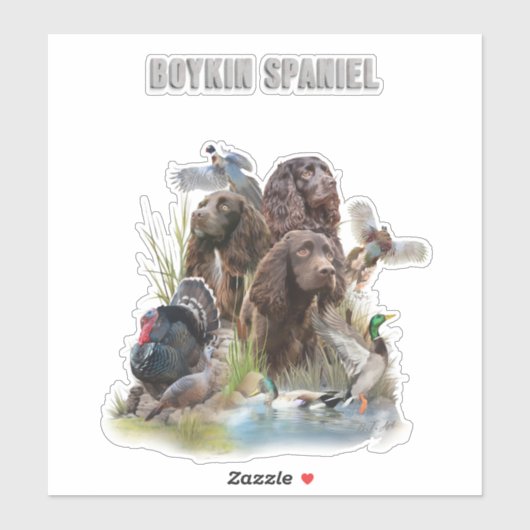 The Boykin Spaniel Aufkleber (Blatt)