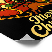 The Boys Are Back In Town Christmas Jesus And Sant Poster (Ecke)