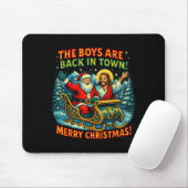 The Boys Are Back In Town Merry Christmas Design Mousepad (Mit Mouse)
