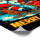 The Boys Are Back In Town Merry Christmas Design Poster (Ecke)