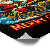 The Boys Are Back In Town Merry Christmas Design  Poster (Ecke)