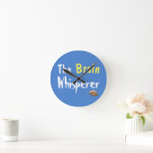 The Brain Whisperer Runde Wanduhr (Zuhause)