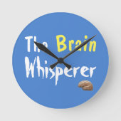 The Brain Whisperer Runde Wanduhr (Vorderseite)