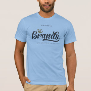 „The Brands“-Buchstaben. Gedruckt auf einem weiche T-Shirt