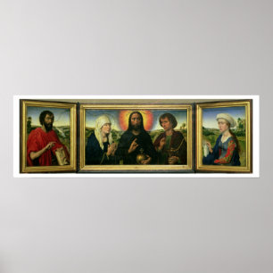 The Braque Family Triptych: (LtoR) St. John the Ba Poster