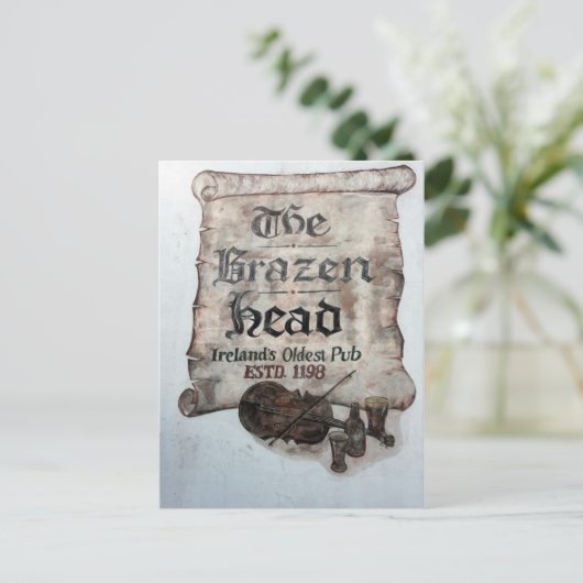 The Brazen Head Pub, Dublin, Irland Postkarte (Stehend Vorderseite)