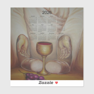The Bread of Life: Holy Eucharist 2026 Calendar Aufkleber