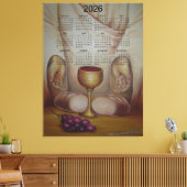 The Bread of Life: Holy Eucharist 2026 Calendar Leinwanddruck (Insitu (Wohnzimmer))