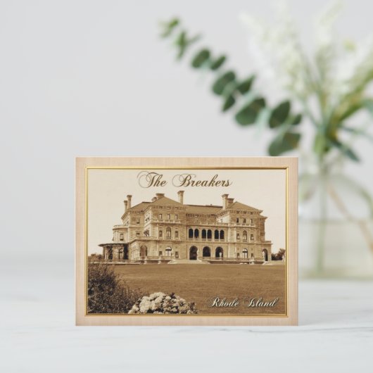 The Breakers Mansion in Newport, Rhode Island Postkarte (Stehend Vorderseite)