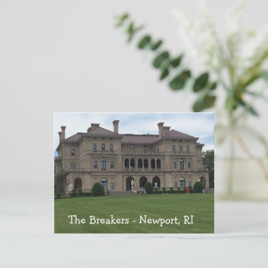 The Breakers, Newport, RI Postkarte (Stehend Vorderseite)