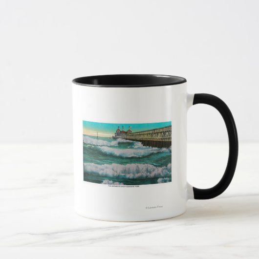 The Breakfast and Pleasure PierLong Beach, CA Tasse (Rechts)