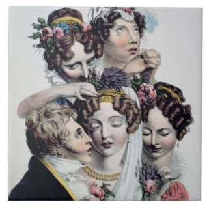 The Bride, c.1820 (litho) Fliese