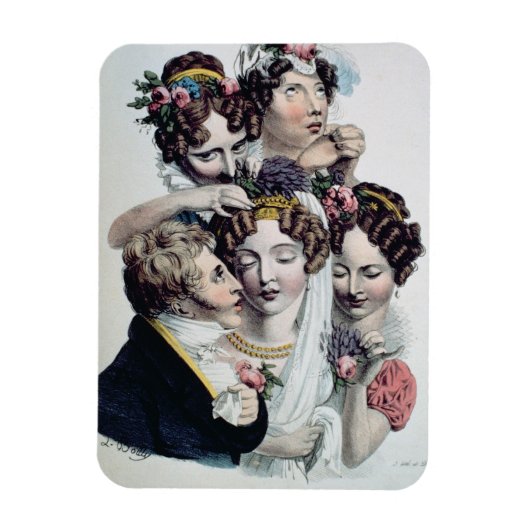 The Bride, c.1820 (litho) Magnet (Vertikal)