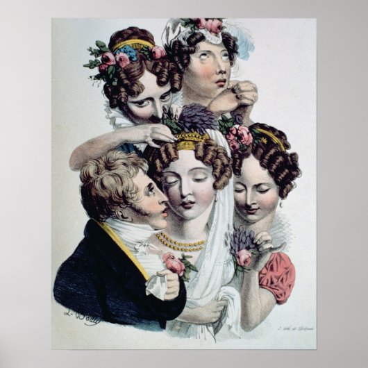The Bride, c.1820 (litho) Poster (Vorne)