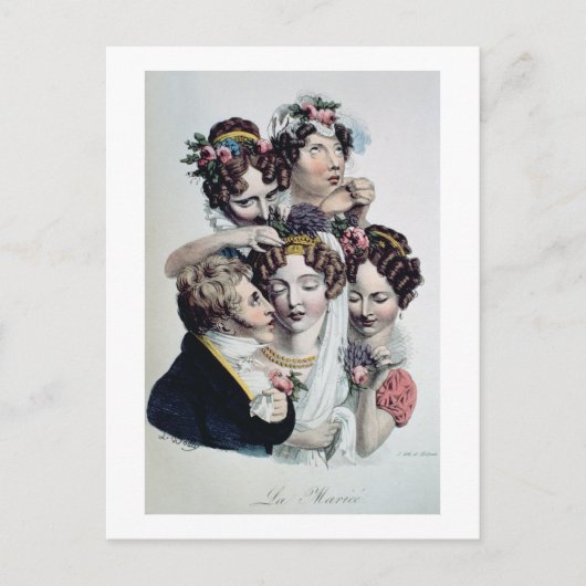 The Bride, c.1820 (litho) Postkarte (Vorderseite)