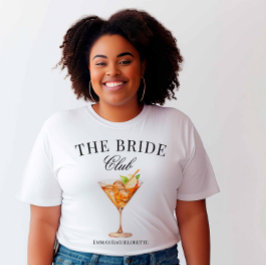 The Bride Club Apple Martini Cocktail Social Club T-Shirt