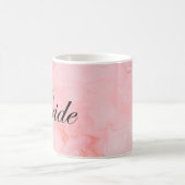 The Bride Elegant Black Script Wedding Coffee Tass Kaffeetasse (Mittel)