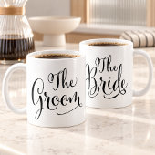 The Bride Elegant Black Script Wedding Kaffeetasse
