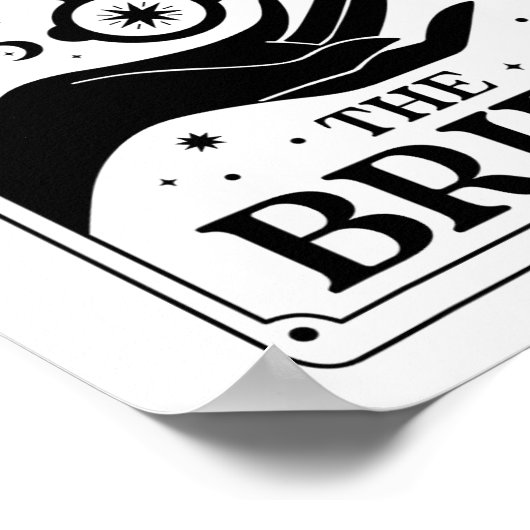 The Bride Future Mrs. Tarot Gothic Brautparty Bac Poster (Ecke)