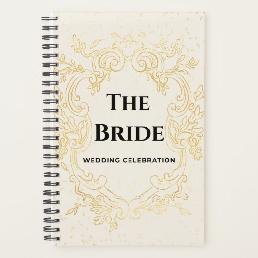 The Bride - Gold vintage frame planner Planer (Vorderseite)