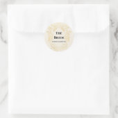 The Bride - Gold vintage frame sheet of stickers (Tasche)