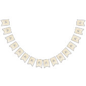 The Bride - Gold vintage framebunting banner (Alle)