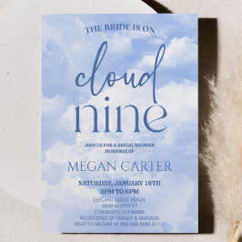 The Bride Is On Cloud Nine Bridal Shower Einladung