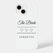 The Bride Personalized Wedding Design iPhone Hülle (Rückseite)