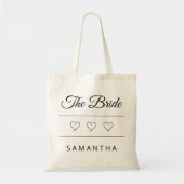 The Bride Personalized Wedding Design Tragetasche (Vorne)