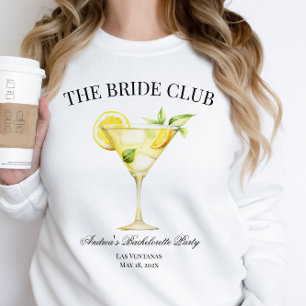 The Bride Social Club Lemon Cocktail Bride Sweatshirt