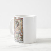 The Bride Tarot Card, Vintage, Yarn art Kaffeetasse (Vorderseite Links)