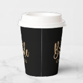 The Bride Team Elegant Bachelorette Pappbecher (Rechts)