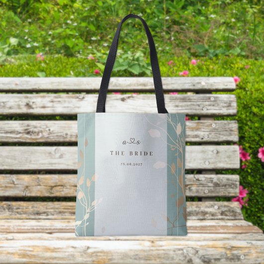 The Bride Tote Bag | Hellgrün & Gold Tasche