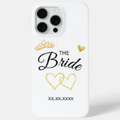 The Bride Wedding Date Elegant Design Case-Mate iPhone Hülle (Rückseite)