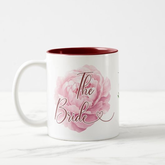 The Bride Wedding Zweifarbige Tasse (Links)