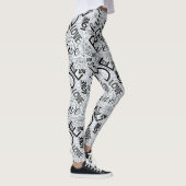 The Bride Word Cloud Black ID253 Leggings (Rechts)