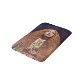 The Bridesmaid (von John Everett Millais) Badematte (Schrägansicht)