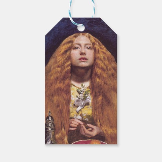 The Bridesmaid (von John Everett Millais) Geschenkanhänger (Vorderseite)