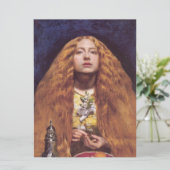 The Bridesmaid (von John Everett Millais) Karte (Stehend Vorderseite)