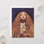 The Bridesmaid (von John Everett Millais) Karte (Vorderseite/Rückseite Beispiel)