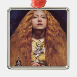 The Bridesmaid (von John Everett Millais) Ornament Aus Metall