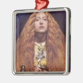 The Bridesmaid (von John Everett Millais) Ornament Aus Metall (Links)