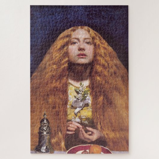 The Bridesmaid (von John Everett Millais) Puzzle (Vertikal)