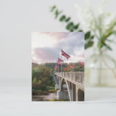 The Bridge over Gauja River, Sigulda, Latvia Postkarte (Stehend Vorderseite)